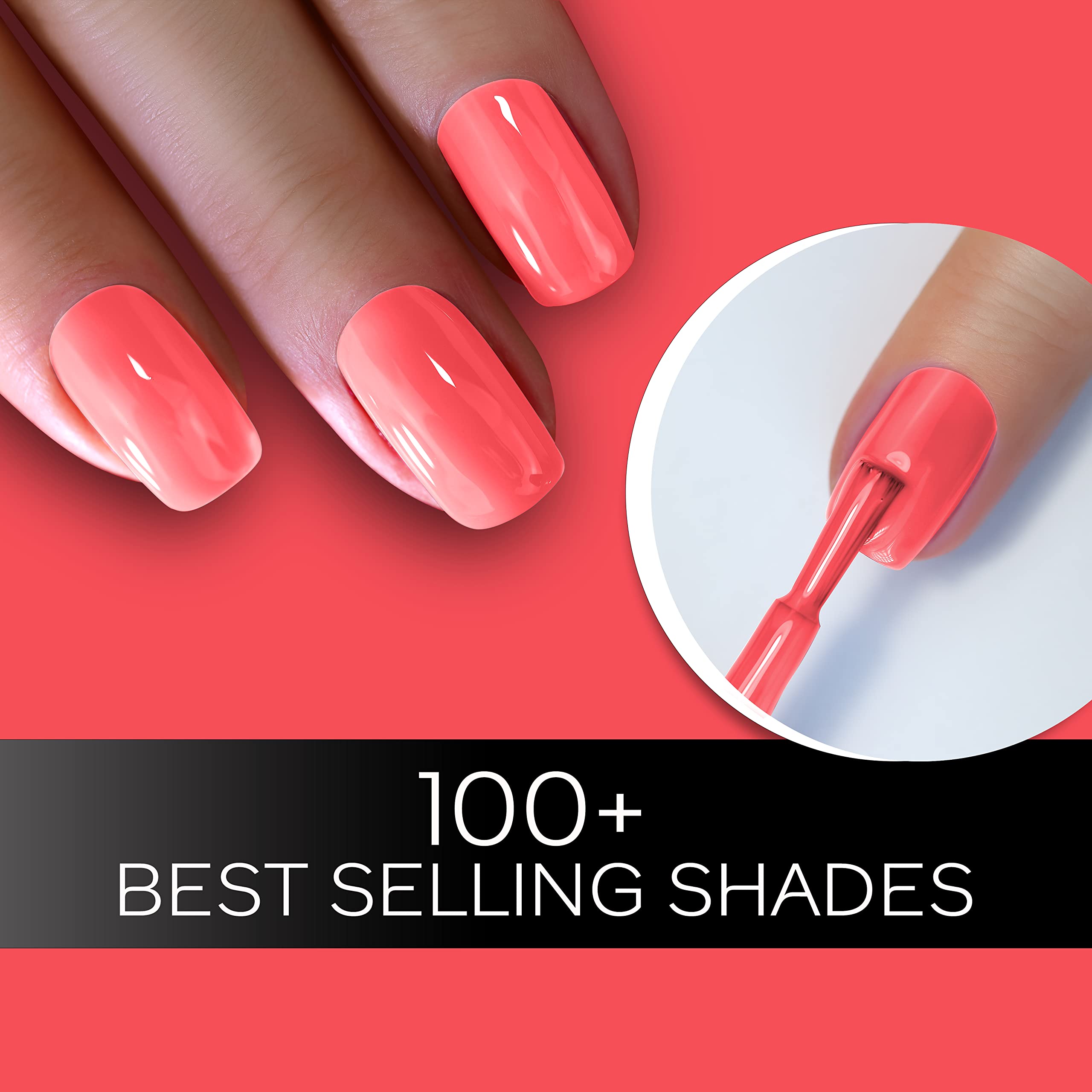 FACESCANADA Ultime Pro Splash Nail Enamel - Coral Island 62 (8Ml) | Quick Drying | Glossy Finish | Long Lasting | No Chip Formula | High Shine Nail Polish For Women | No Harmful Chemicals 1