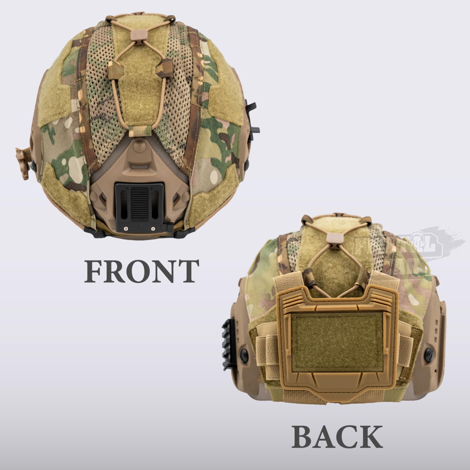 FMATAL GEAR Multifunctional Tactical Helmet Cover for Maritime Helmets, Compatible with Airsoft, Paintball, and Cosplay