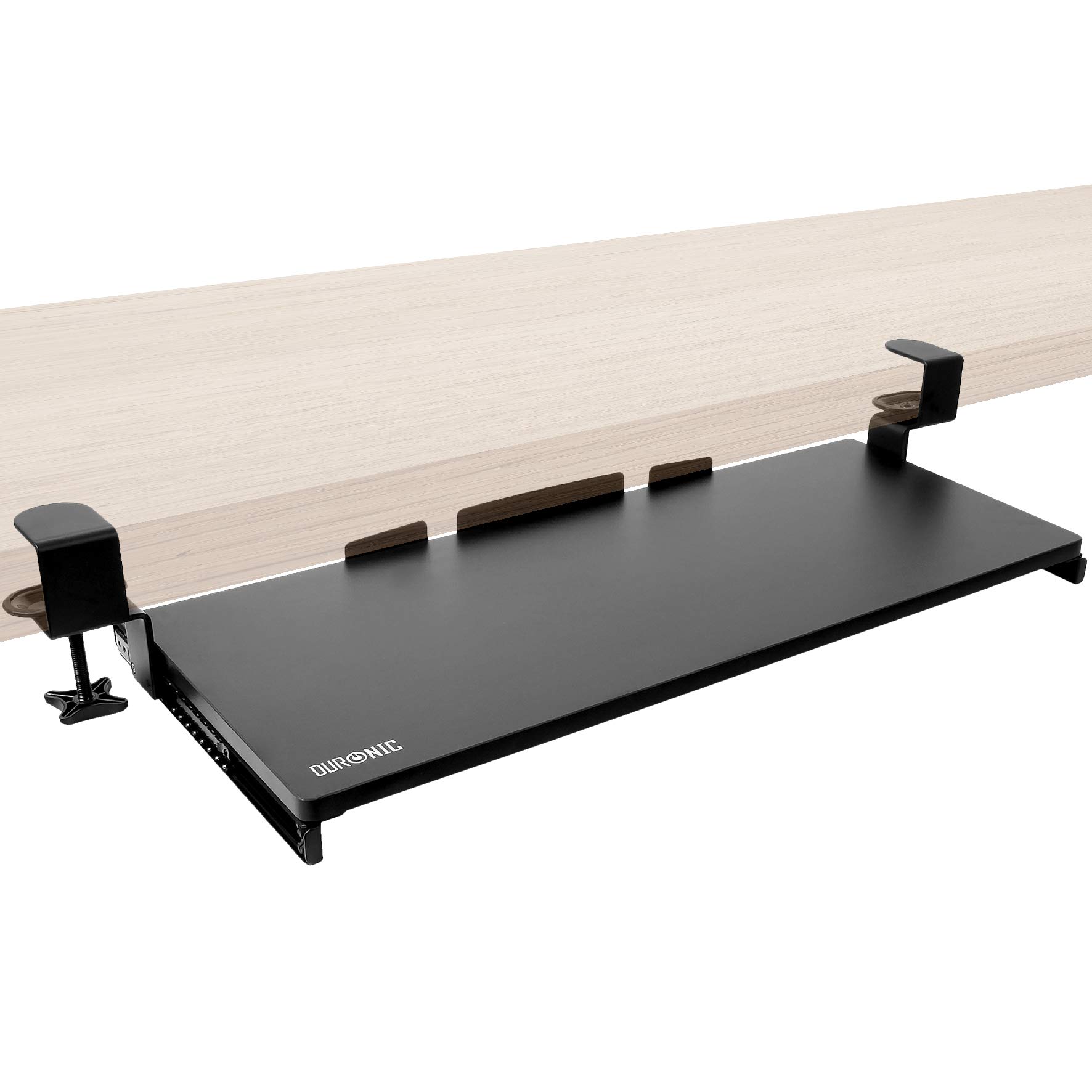 Tiroir Sous Bureau Pour Clavier Et Souris - Support Réglable Extensible 52x25cm - Noir