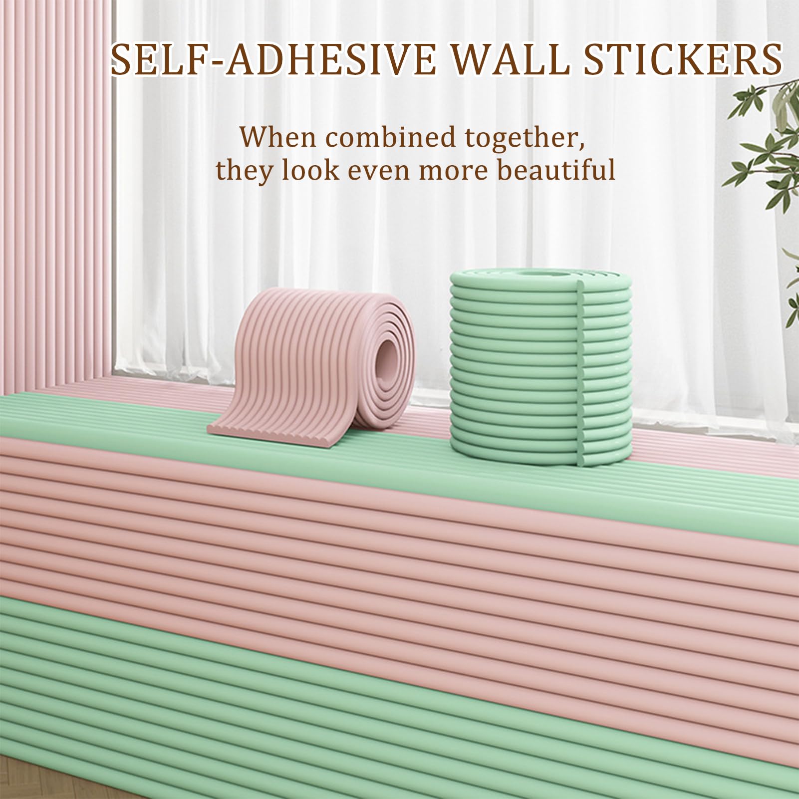 Cojines de pared autoadhesivos para cama de 200 cm, acolchado de pared para habitaciones infantiles, cojines gruesos anticolisión, paneles acolchados, protección de esquinas, dormitorios, color verde