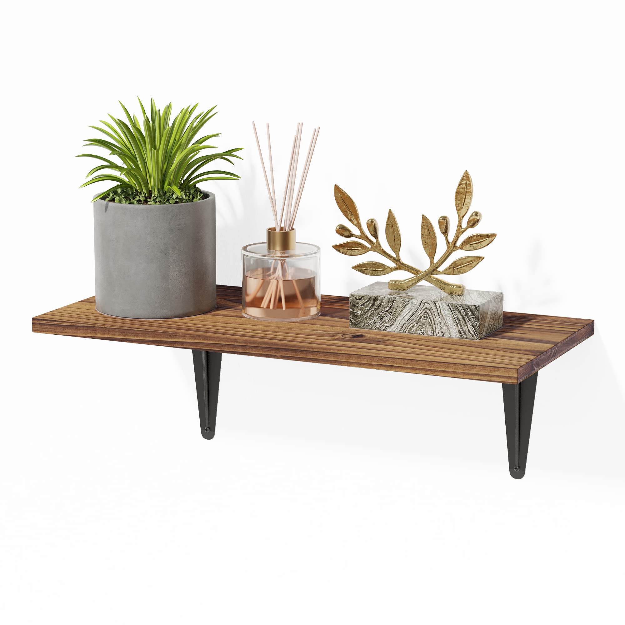 BAMFOXFloating Wall Shelf, Storage Shelf for Bedroom, Living Room, Bathroom, Kitchen, Office and More 13 * 6