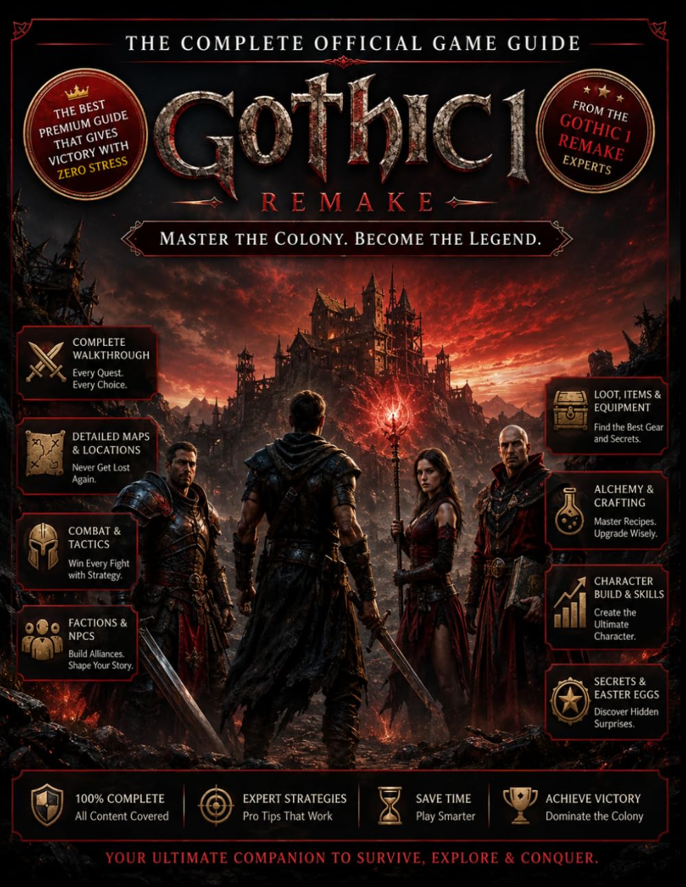 GOTHIC 1 REMAKE: COMPLETE OFFICIAL GAME GUIDE Everything You Need to Conquer the Colony, Build the Ultimate Character, and Uncover Every Secret