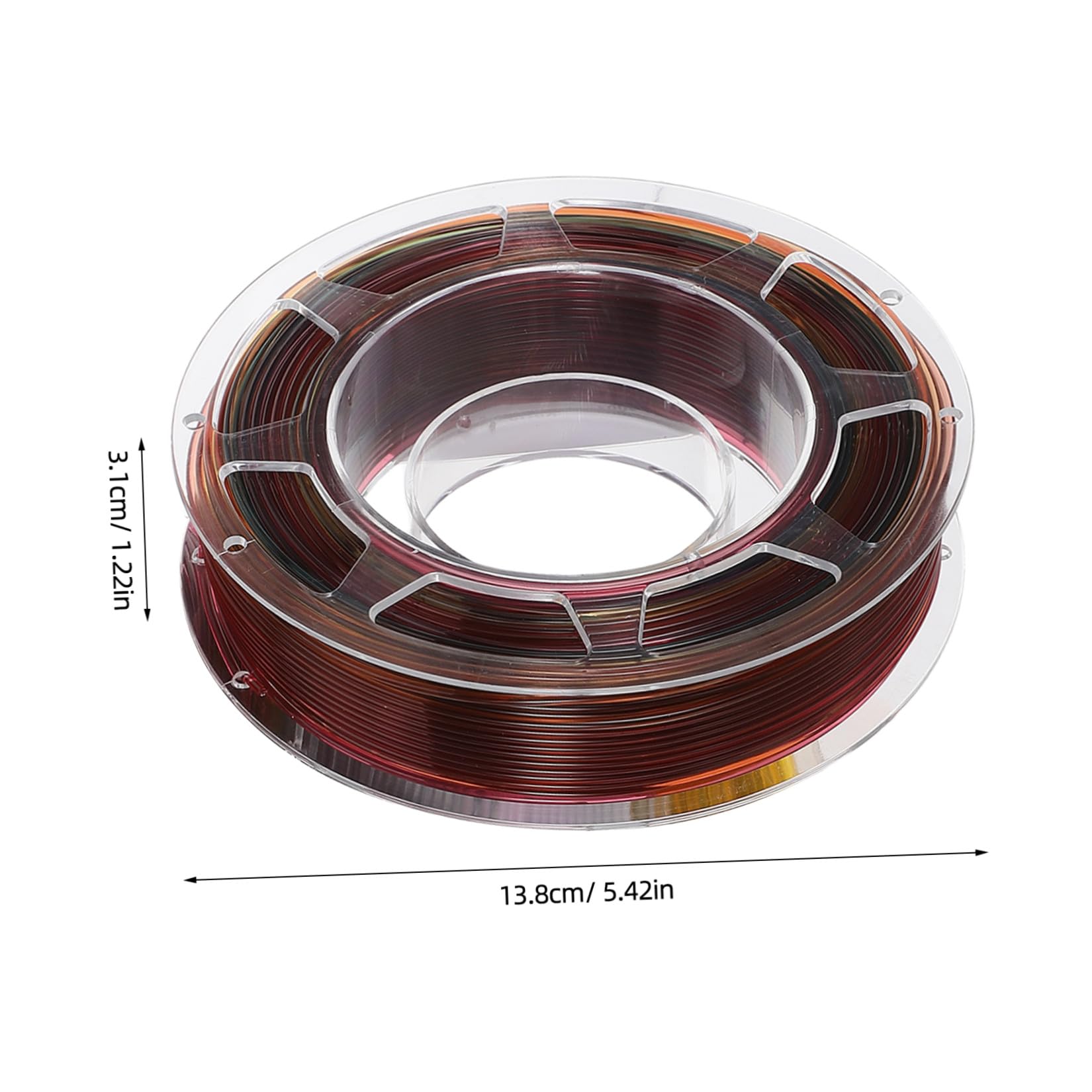 6 Rouleaux Filaments Pla 1, 75mm Translucides pour Impression 3d