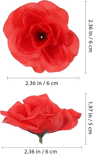 Miniatura 4 de PRETYZOOM Broma de payaso de tallo corto de broma de payaso con flores de rosas, Plástico