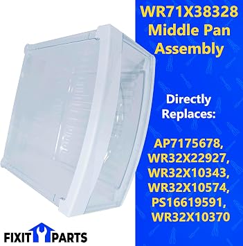 WR71X38328 Middle Pan Assembly for General Electric Hotpoint Refrigerators