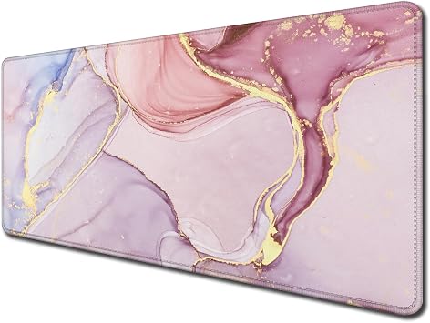Hokafenle Extended Mouse Pad Large,XL Mouse Pad Desk Pad,31.5x11.8inch Long Computer Keyboard Mouse Mat Mousepad with Non-Slip Base and Stitched Edge for Home Office Work, 11