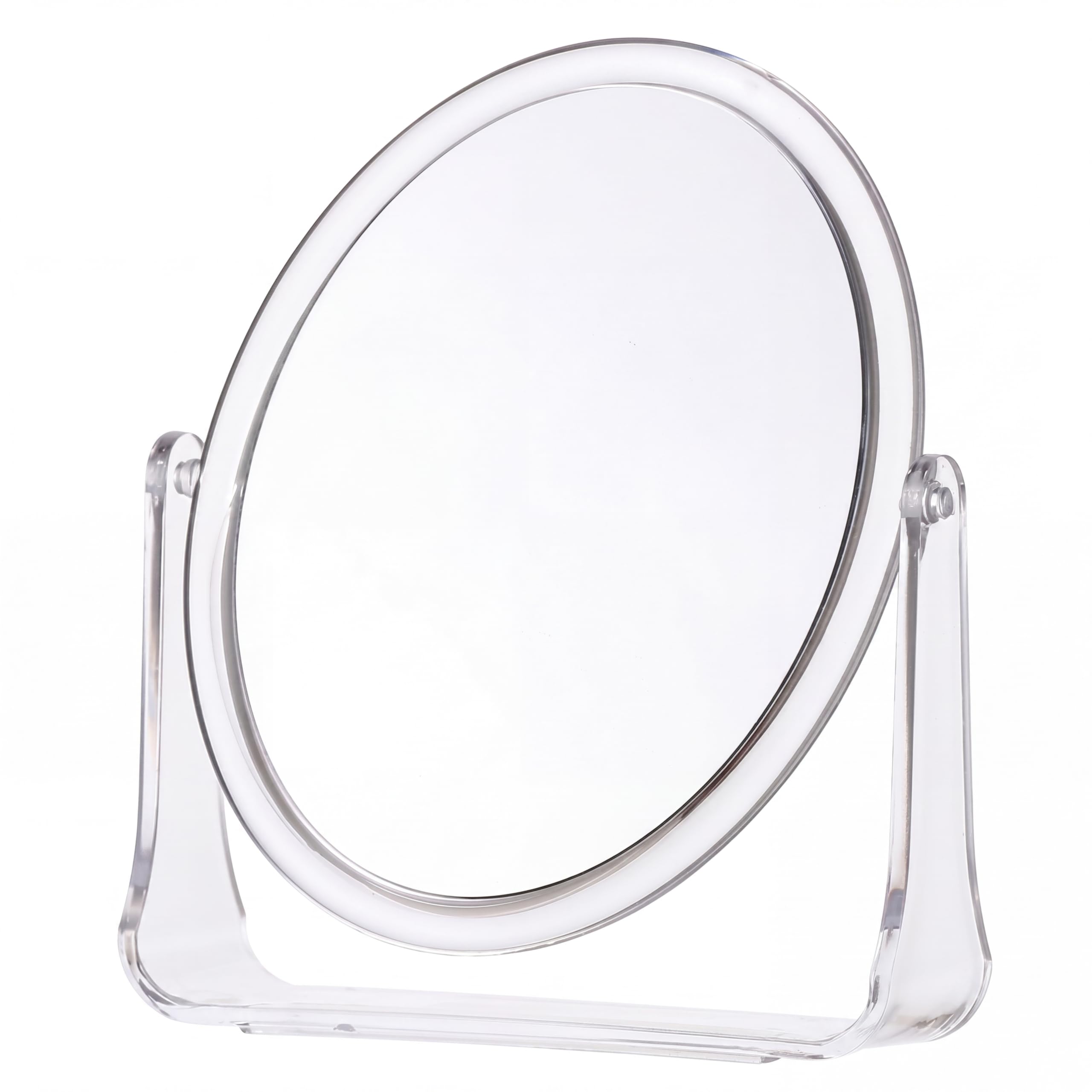 Magnifying Makeup Mirror Double Sided Cosmetic Tabletop Mirror High Definition Portable Adjustable 360° Rotating Placement Ideal For Makeup Shaving Dressing Table Vanity Desk & Travel (1Pc)-image-17
