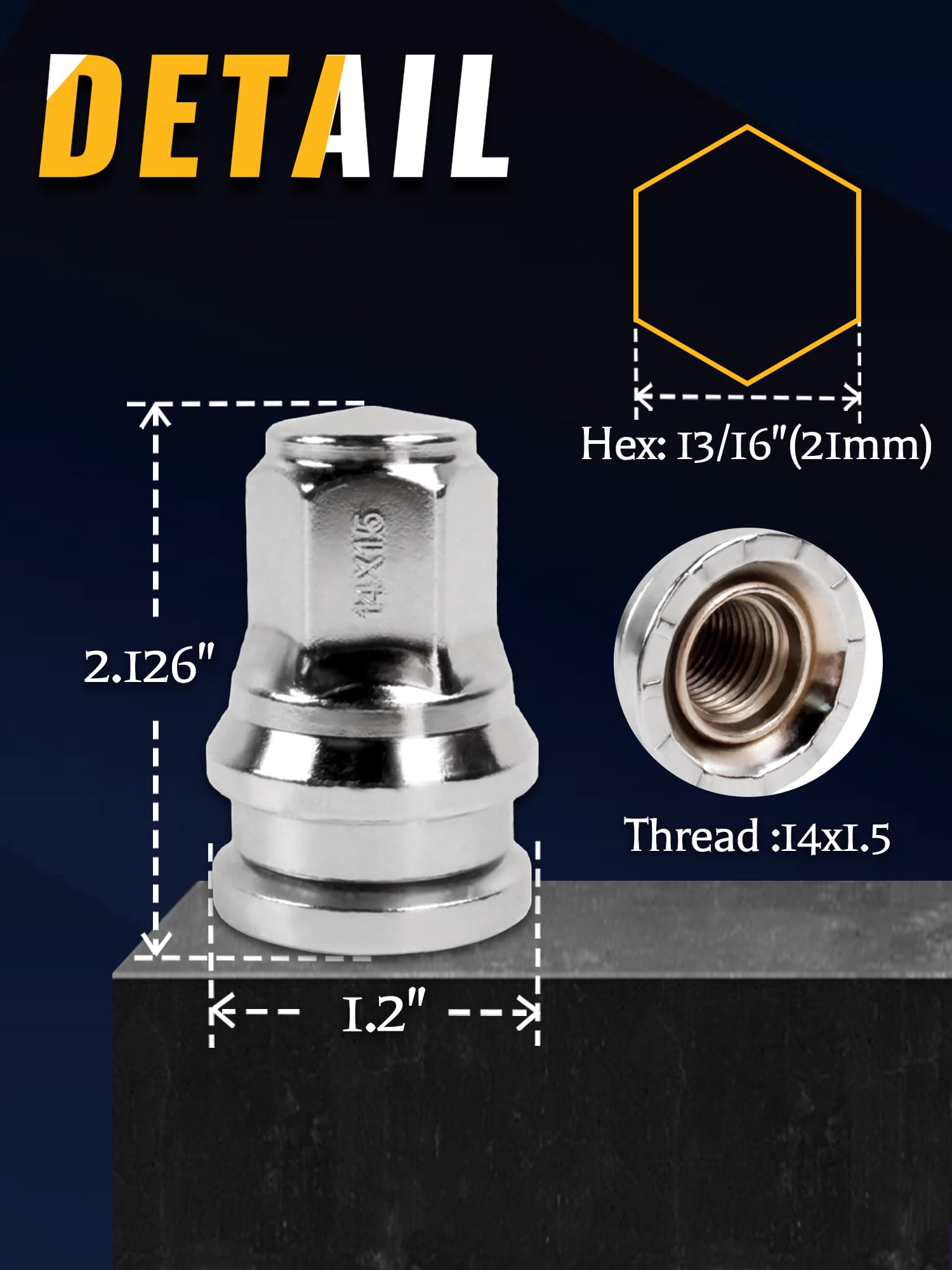 Pack of 32, 14x1.5mm 13/16