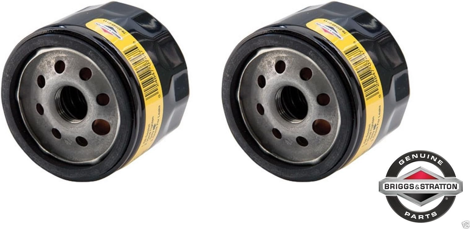 Briggs & Stratton 2 Pack Oil Filter, Genuine Replacement Part 492932, Compatible with Lawn Mower
