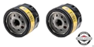 2 Pack Oil Filter, Genuine Replacement Part 492932, Compatible with Lawn Mower
