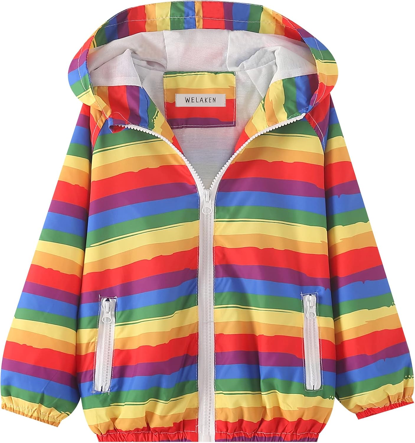 WELAKEN Lightweight Jacket for Girls Boys Kids & Toddler Print Water-Resistant Jacket