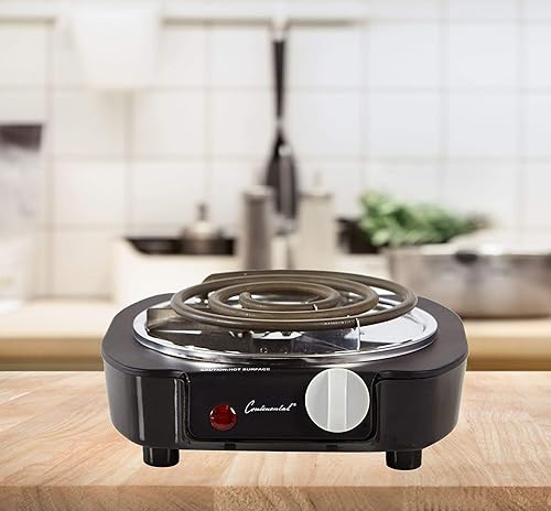 Miniatura 2 de Continental Electric CE23309 Quemador, tamaño individual, negro