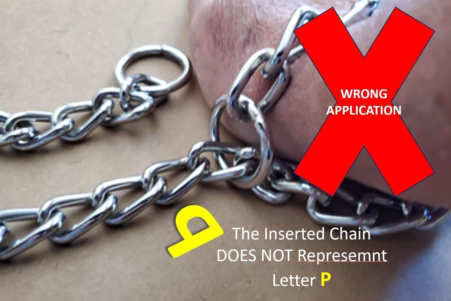 Chain Choke Collar for Dogs, Metal Slip Link Training Heavy Duty Dog Choker Collar Martingale Puppy Collars for XS Small Medium Large Big XL Breed Dogs (Silver, L(Neck Max 20inch) D3.5mm)