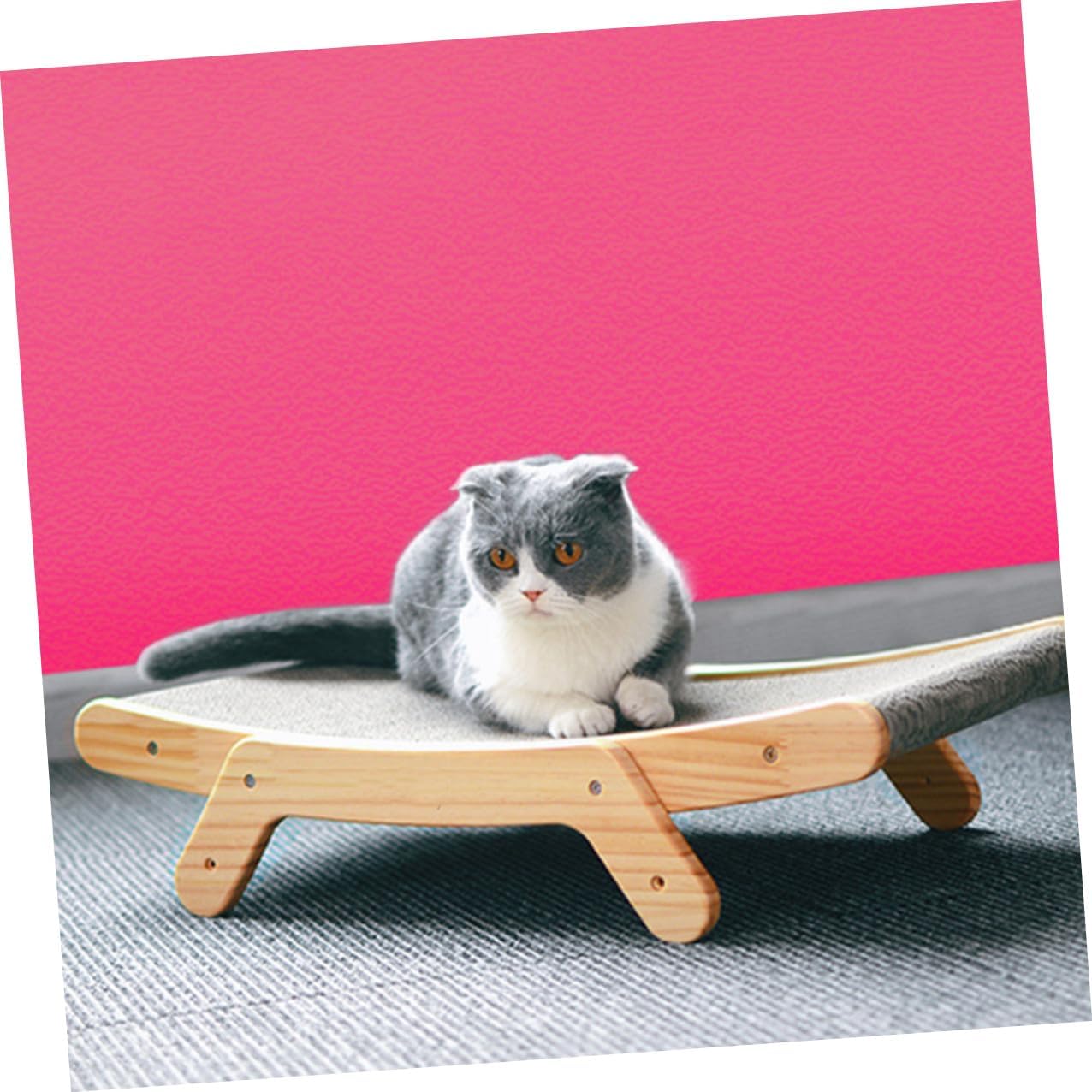 Indoor Cat Scratching Board Corrugated Cardboard Cat Scratcher Pad Sturdy Claw Grinding Pet Supply and Kittens