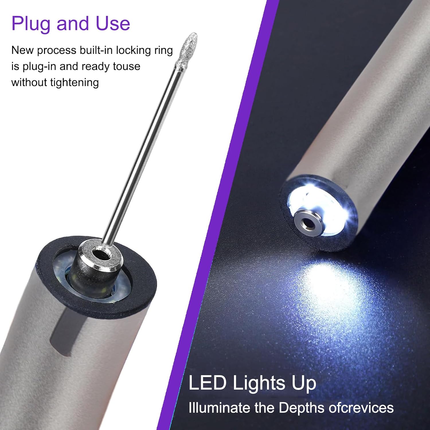 Mini Cordless Engraving Pen with LED Light, 3-Speed Precision Etching Tool for Metal, Wood, Plastic, Ceramic, USB-C Rechargeable, 35 Accessories and 16 Stencils