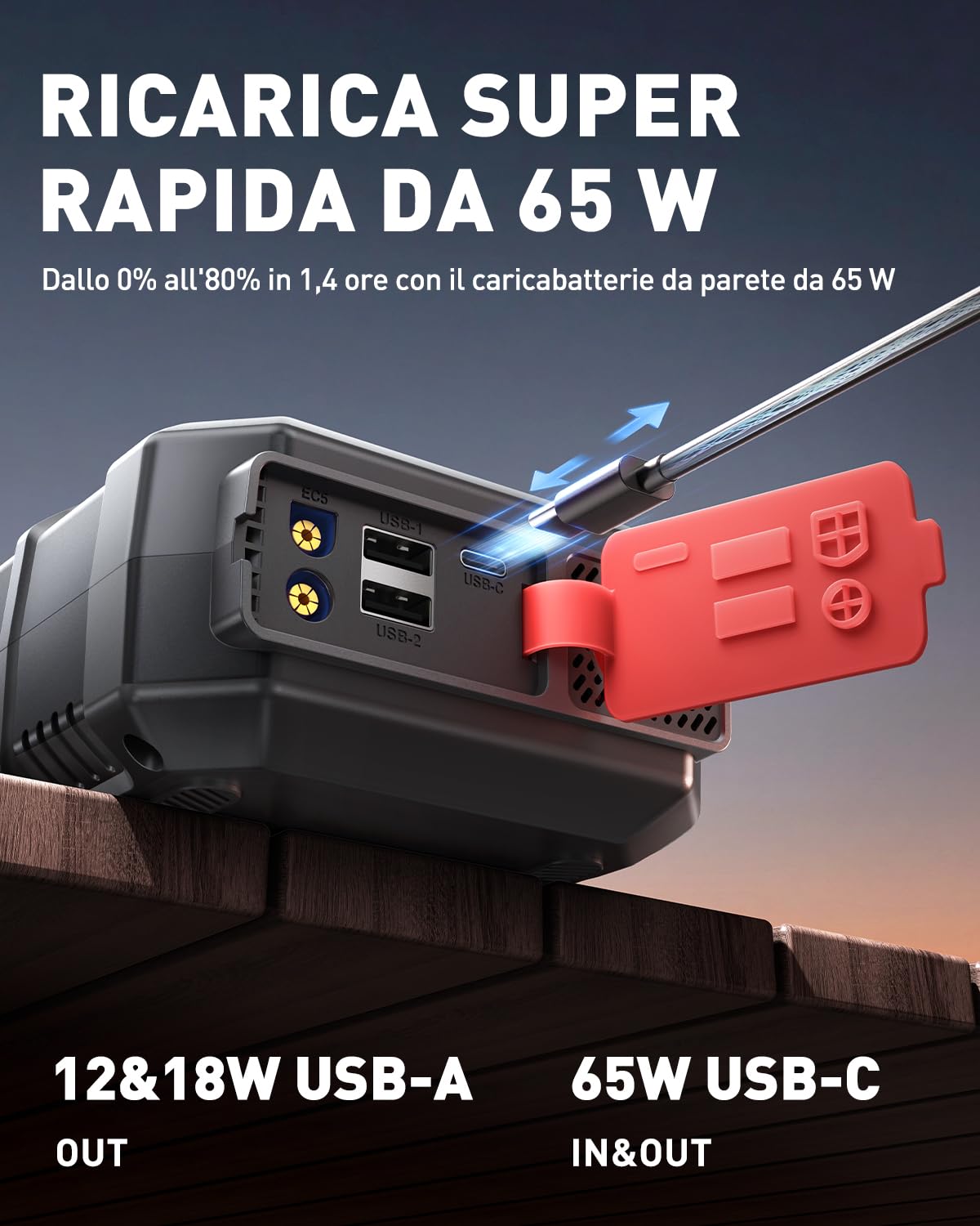 Booster Avviamento Auto 8000A, ANFLAG Avviatore Batteria Auto con Compressore 160PSI, 26800mAh Starter Batteria per Tutti Gas o 14L Diesel con PD65W Ricarica Rapida/Doppia USB/600 Lumen LED