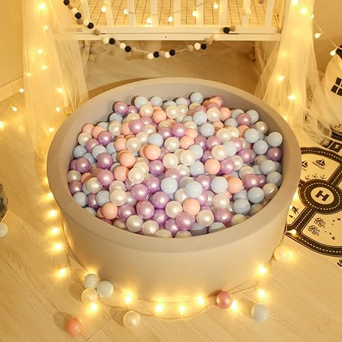 Miniatura 110 de GOGOSO Pelotas para niños pequeños, paquete de 50, 100, 200 bolas de plástico, sin ftalatos, sin BPA, no tóxicas, de 2.2 pulgadas, a prueba