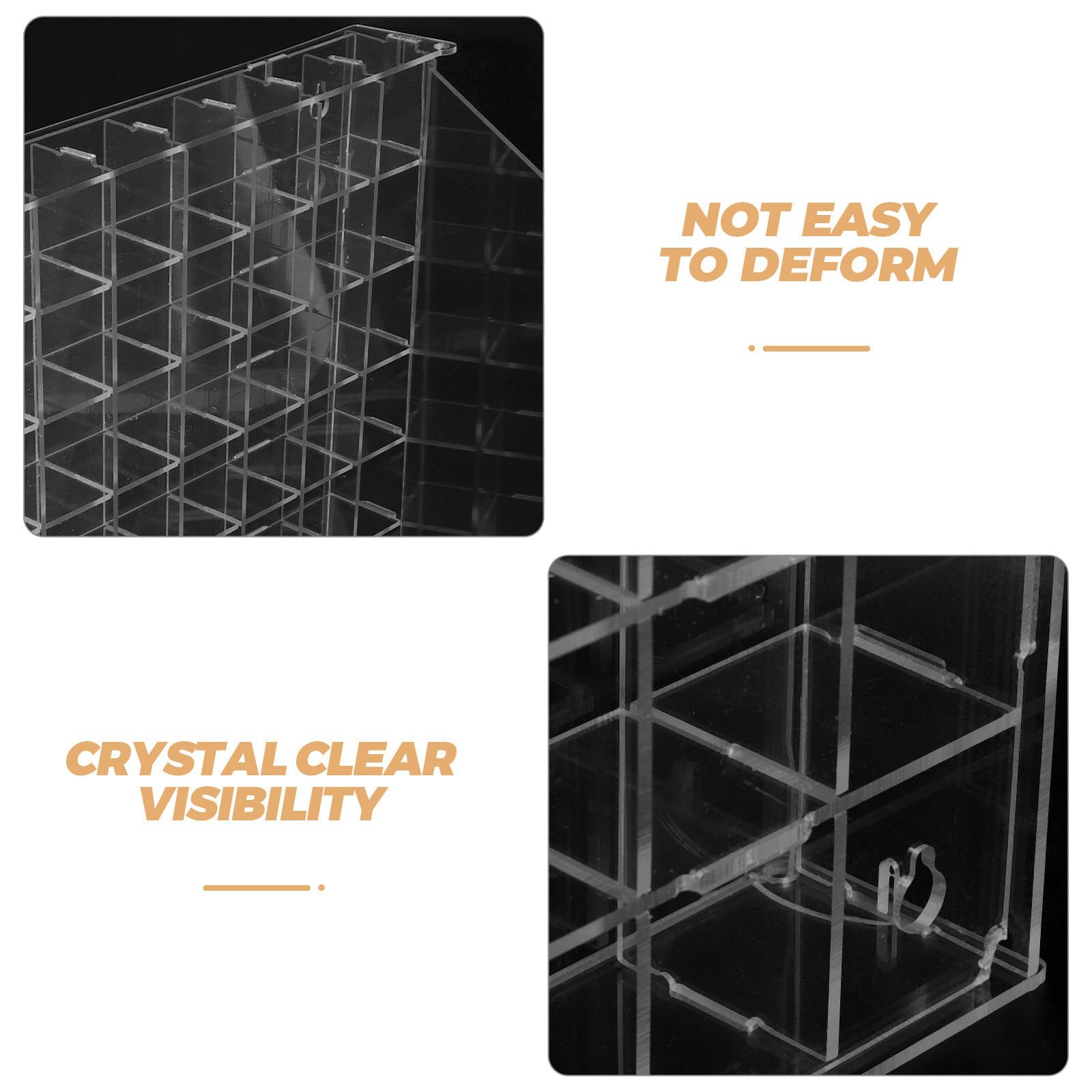 SHINEOFI Caja Expositora de Acrílico Transparente con Compartimentos Vitrina para Colección de Minerales y Rocas con Puerta Magnética Organizador Versátil para Cristales y Exhibición