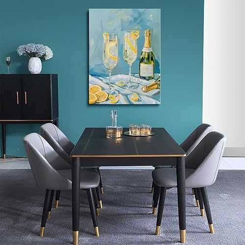 Miniatura 4 de Póster de lujo para carrito de cócteles  Impresión en lienzo estética retro para decoración moderna de apartamentos o comedor, elegante arte de