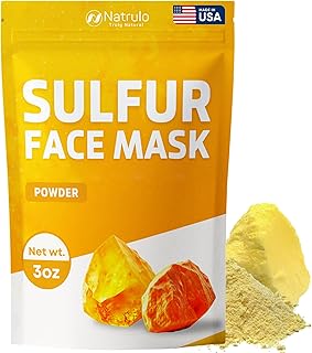 Mascarilla facial de azufre – Polvo de arcill...