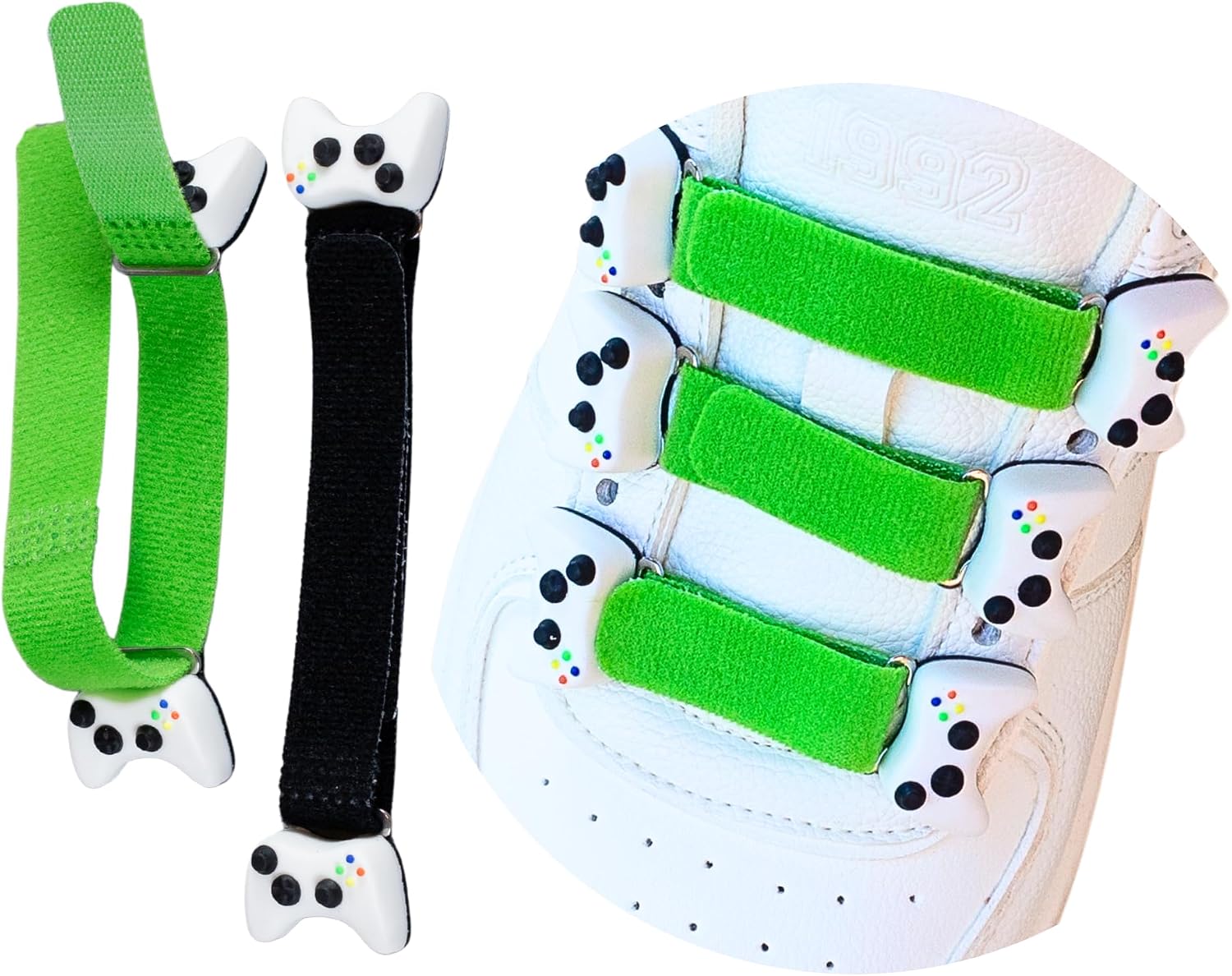 No-Tie Shoe Laces for Kids, Shoe Charms for Sneakers