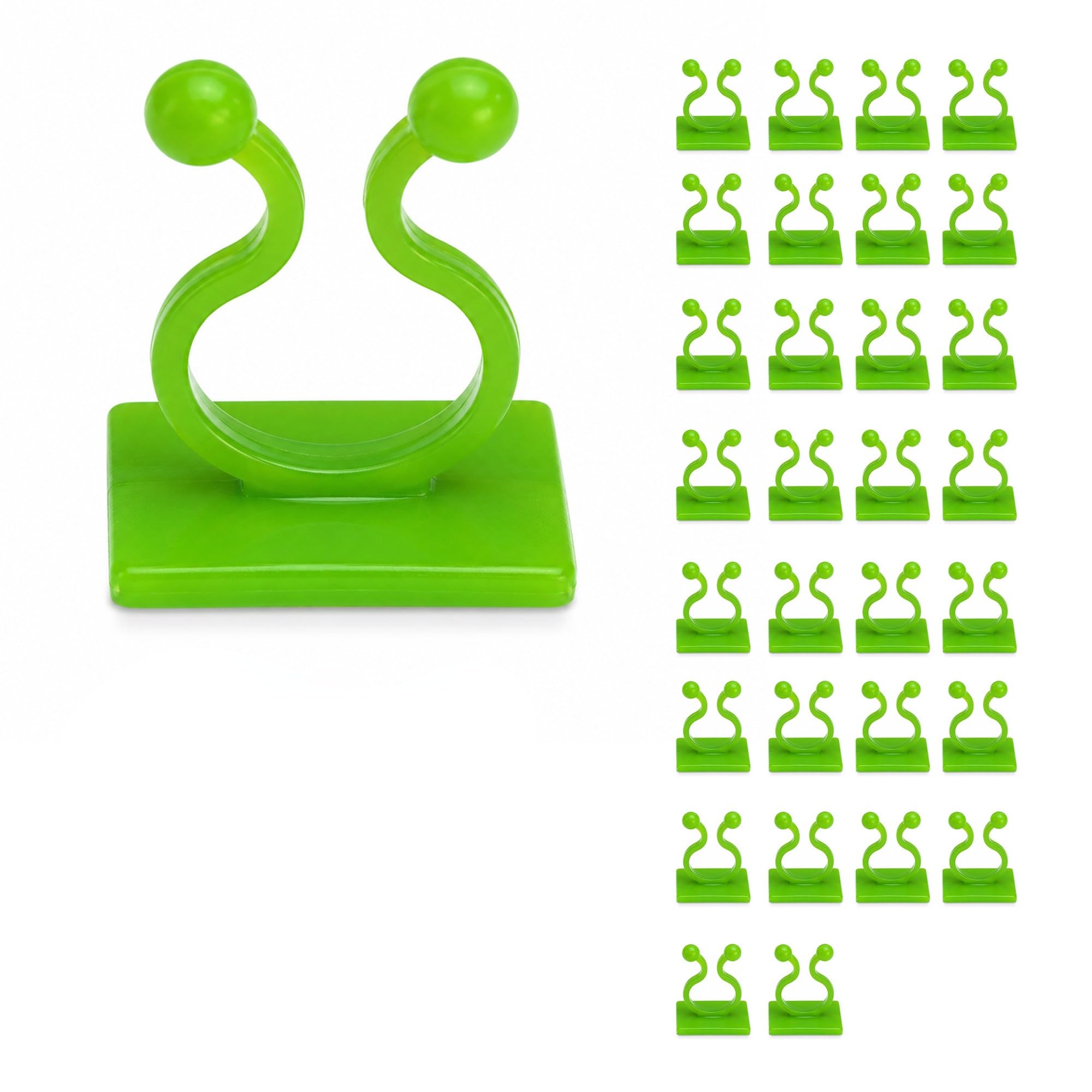 Plant Climbing Wall Clips 30 Pieces Self Adhesive Vine Support Clips for Money Plant Creepers Indoor Outdoor Plants Cable Wire Organizer and Wall Hook-image-42