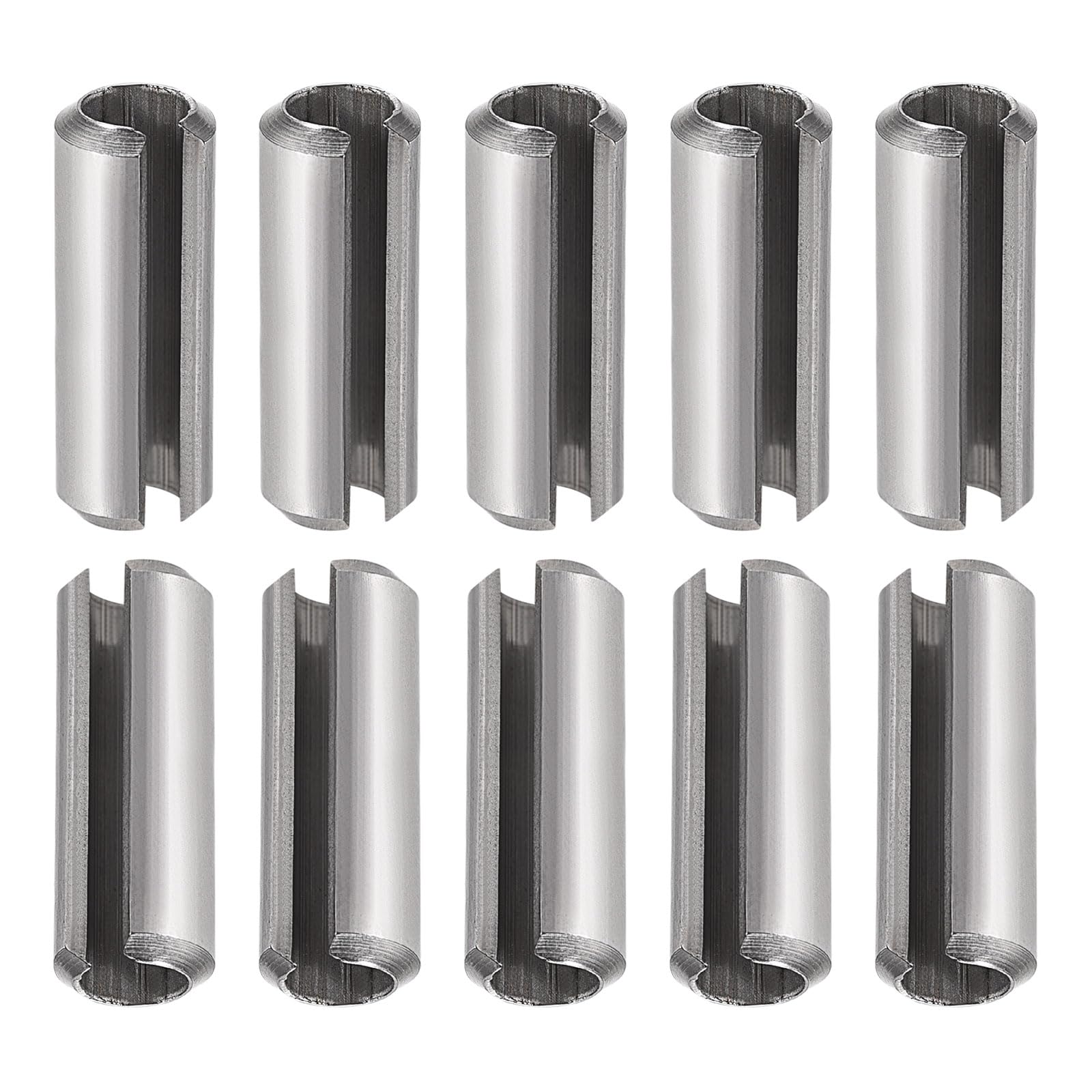 DTGN 8mmx25mm(DxL) Slotted Spring Pin, 10Pack, Good for Home Machine Fastener