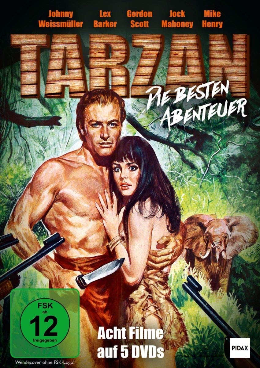 DVD Tarzan Colección de 8 Películas Clásicas de Aventuras para Coleccionistas