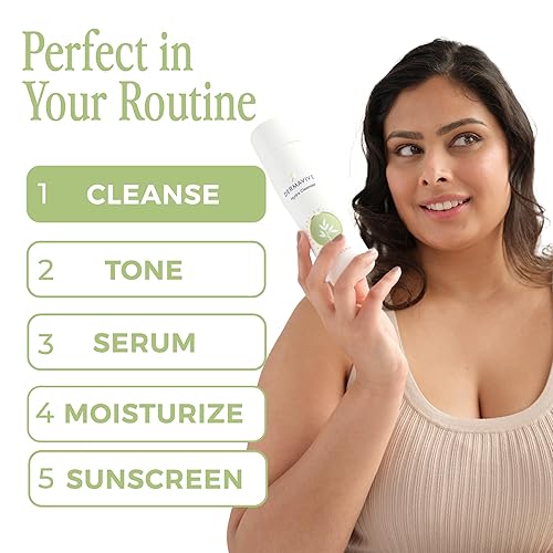 Miniatura 6 de Dermavive Limpiador facial hidratante, limpiador suave sin jabón con avena coloidal y vitamina E, calma e hidrata la piel seca sensible, adecuado