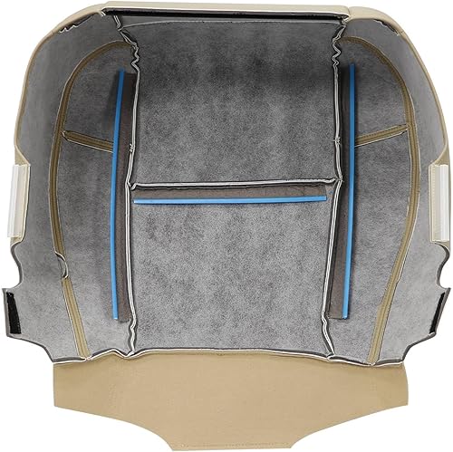 Miniatura 7 de Priprilod Tan #333 313 - Funda perforada de cuero para asiento inferior del conductor o del pasajero, apta para Chevy Tahoe Suburban GMC Sierra