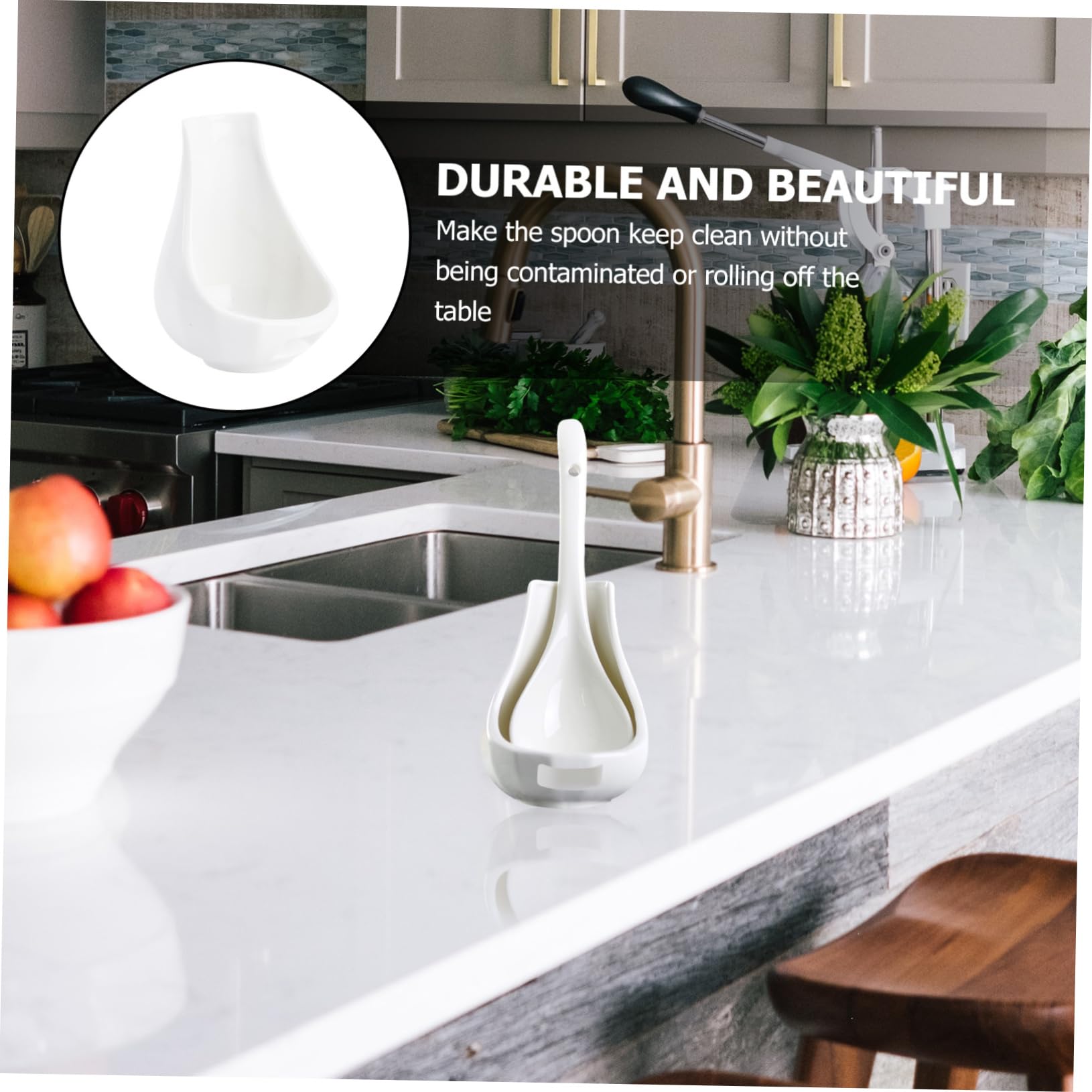 Repose Cuillère Céramique Emile Henry Noire Truffe | Cuisin'Store