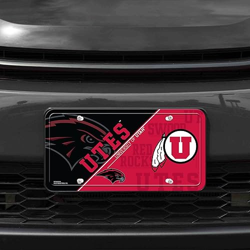 Miniatura 143 de NCAA etiqueta de metal para auto, negro