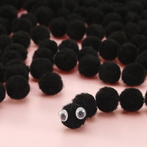 Miniatura 46 de Blulu - Pompones para manualidades y suministros de hobby, 500 unidades, 0.5 in Rojo