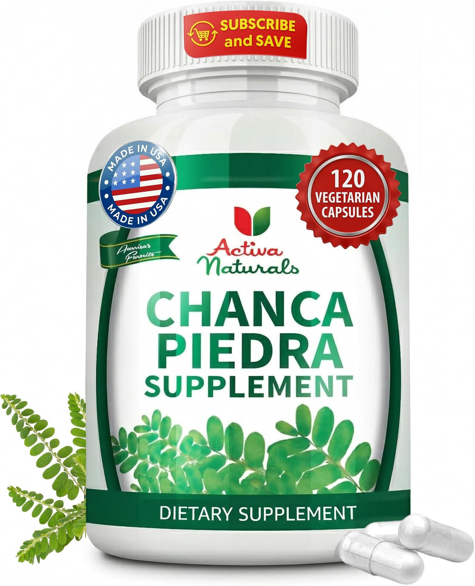 Chanca Piedra with Phyllanthus Niruri Herb Extract Supplement 120 Capsules - 500mg