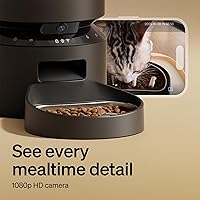 Vista 2 de PETLIBRO Comedero automático para perros con cámara, dispensador automático de comida para gatos, comedero lento para perros, video HD 1080P
