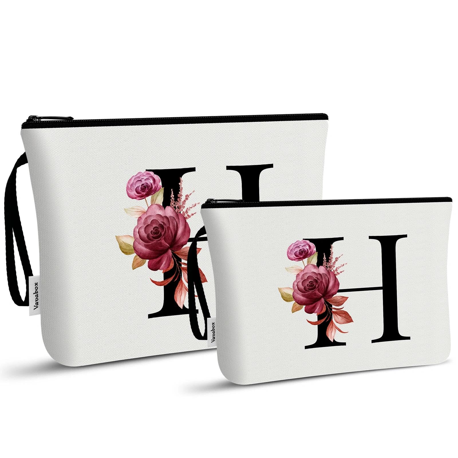 Vavabox A-Z Personalisierte Kosmetiktasche-Geburtstagsgeschenke für Frauen, Mütter, Beste Freundinnen und Brautjungfern (I)