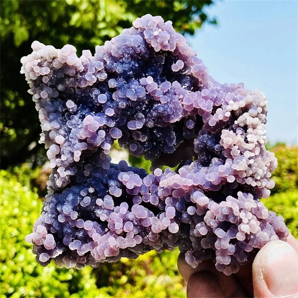 1pc 30-60g Grape Agate Clusters Home And Office Decorations