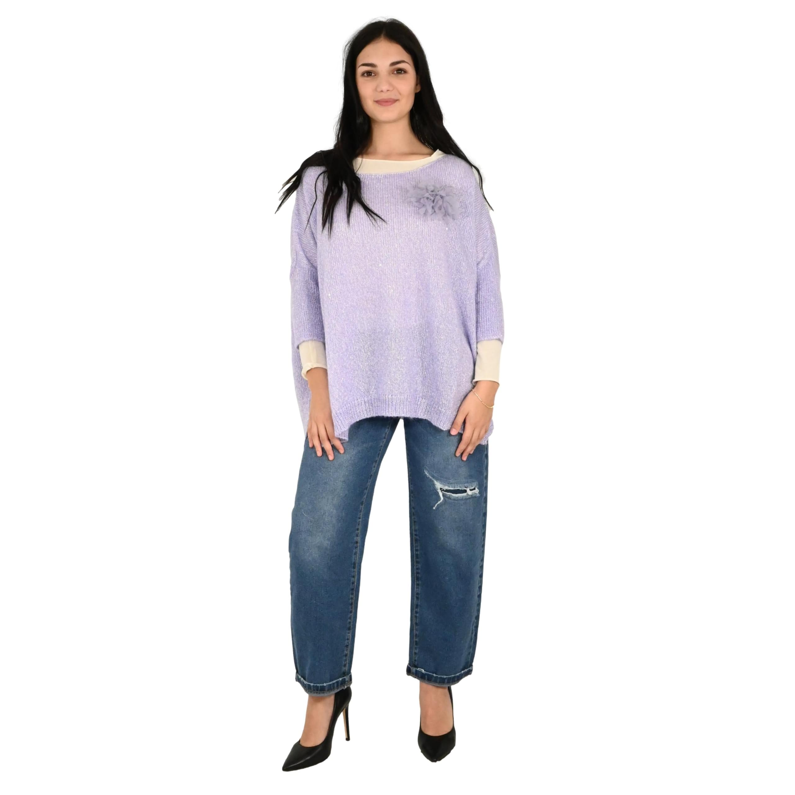 Kontatto maglia donna lilla 3M0975C
