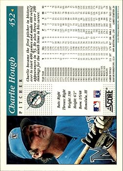 Amazon.com: 1994 Score Baseball Card #452 Charlie Hough