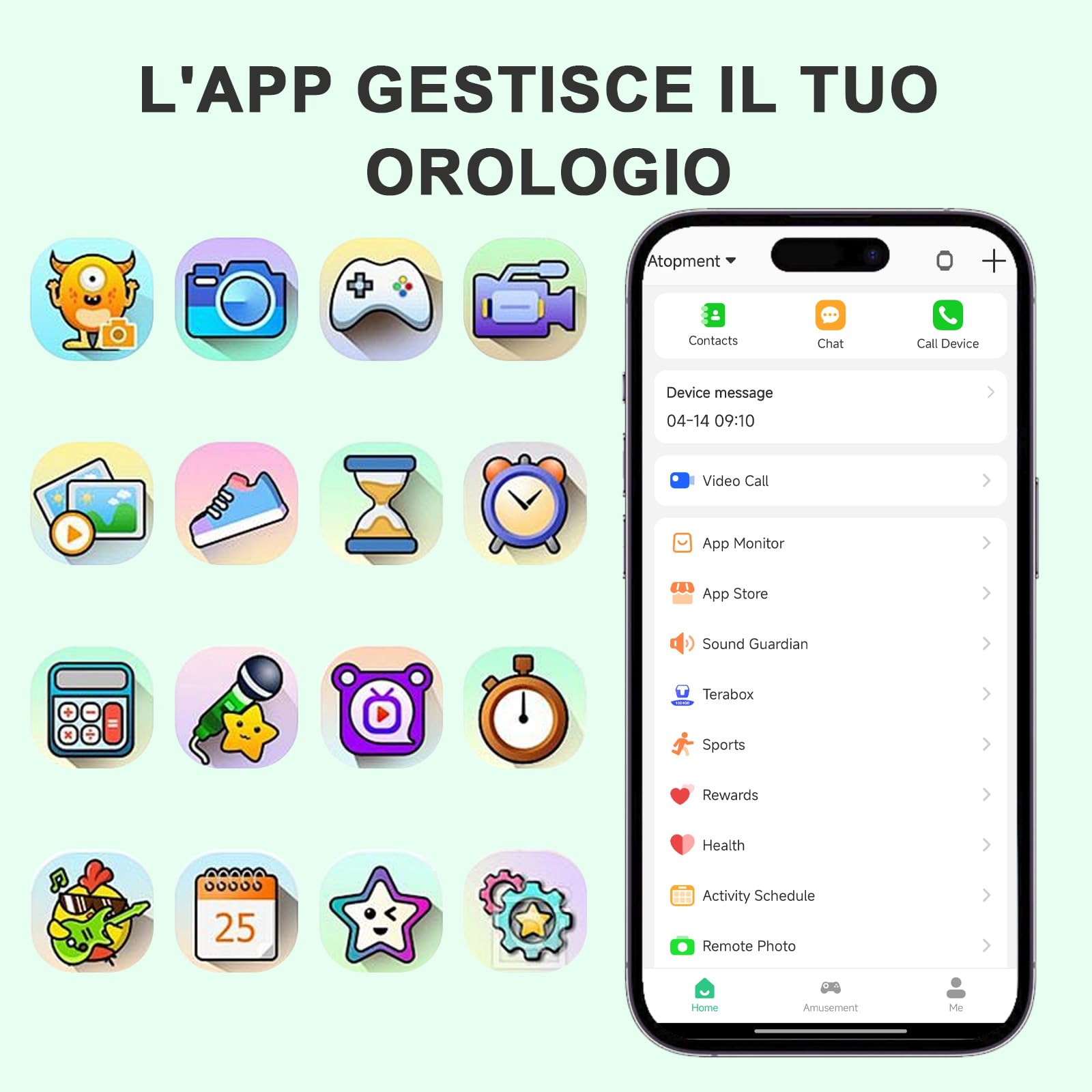 Orologio Intelligente per Bambini 4G Smartwatch Telefon Impermeabile con WiFi GPS SOS Controllo Genitori Videochiamata SMS Modalità Classe Rifiuto Chiamate Sconosciute Sveglia pre Ragazzi e Ragazze
