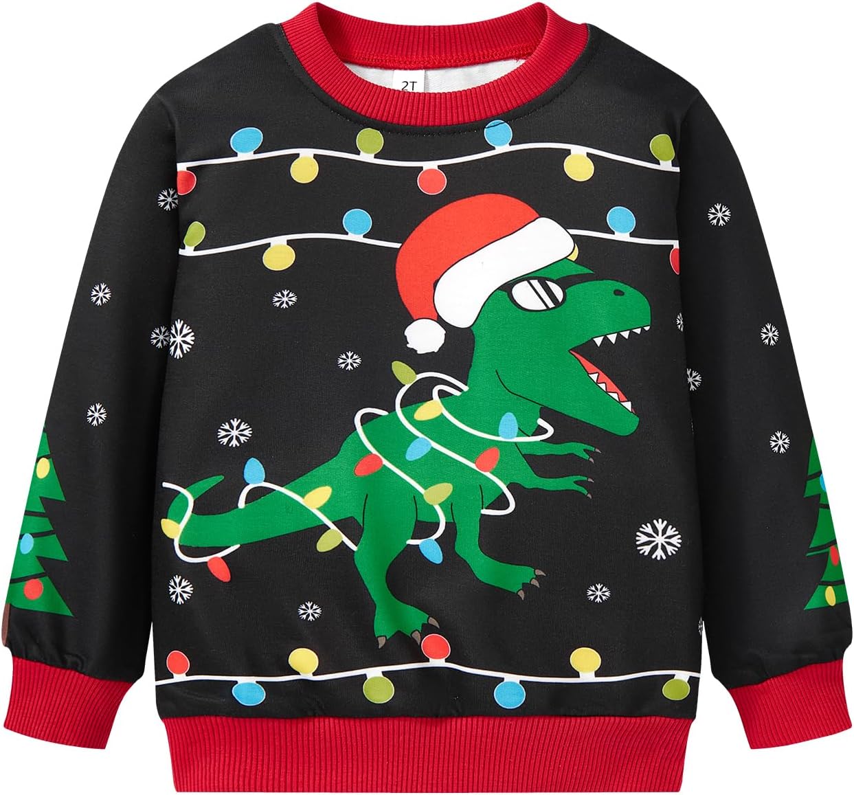 Toddler Baby Boy Girls Christmas Sweatshirts, Ugly Long Sleeve Crewneck Pullover Sweatshirt Xmas Sweaters