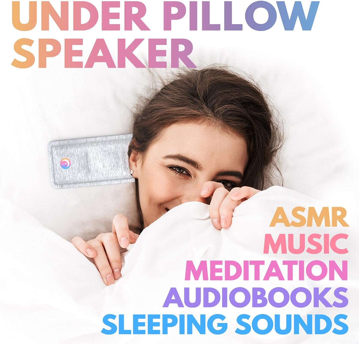 Drowsie Pillow Speaker Black Edition' Fall Asleep Faster