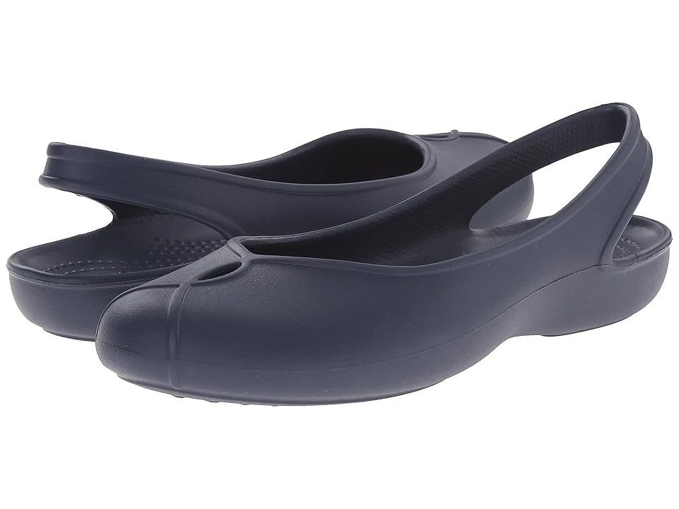 

Crocs Olivia II Flat (Navy) Women's Flat Shoes