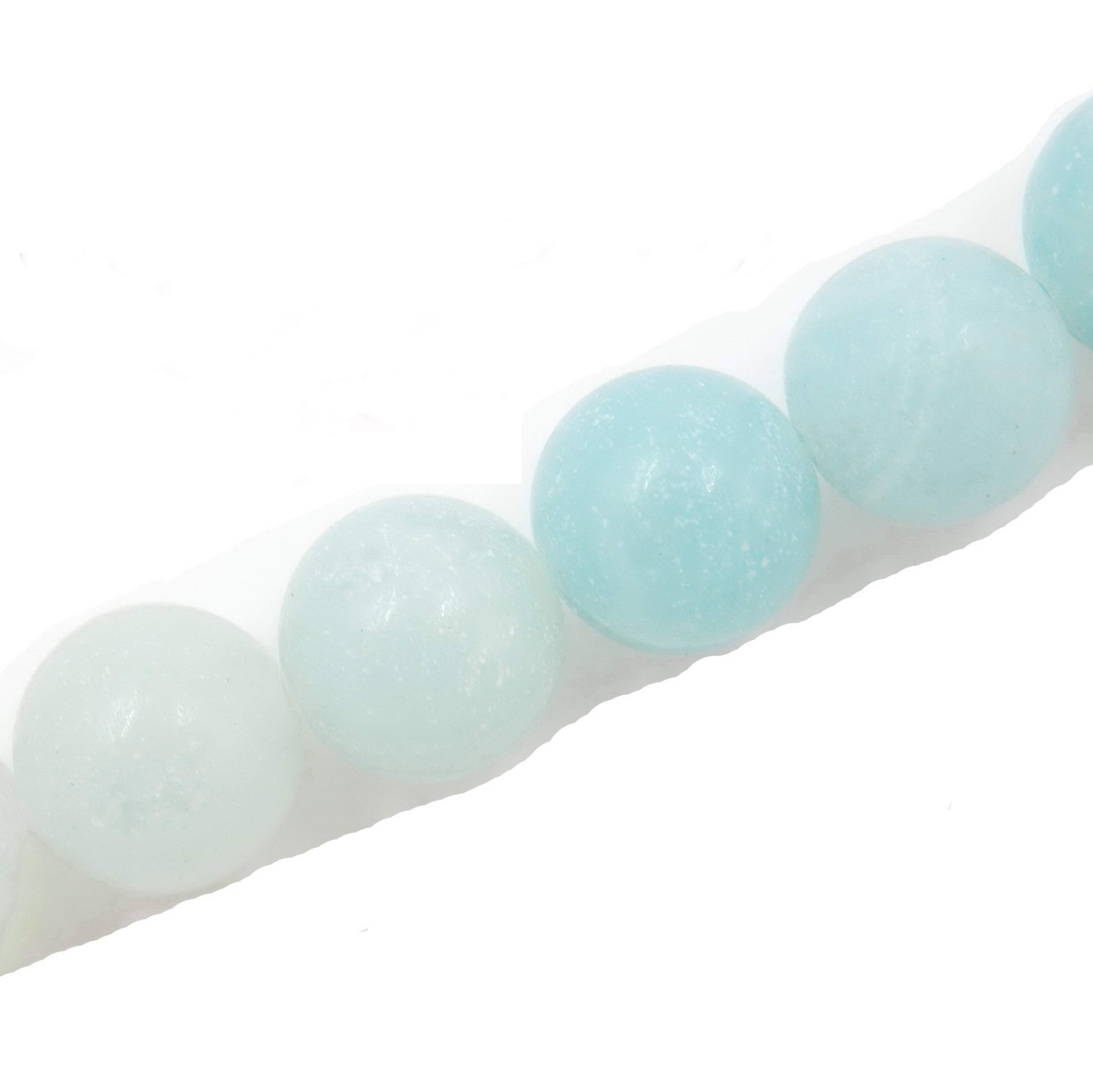 Perline Pietra Naturale per bigiotteria, Venduto per Bag 5 Fili all' Interno, Multi-Color Amazonite 10mm