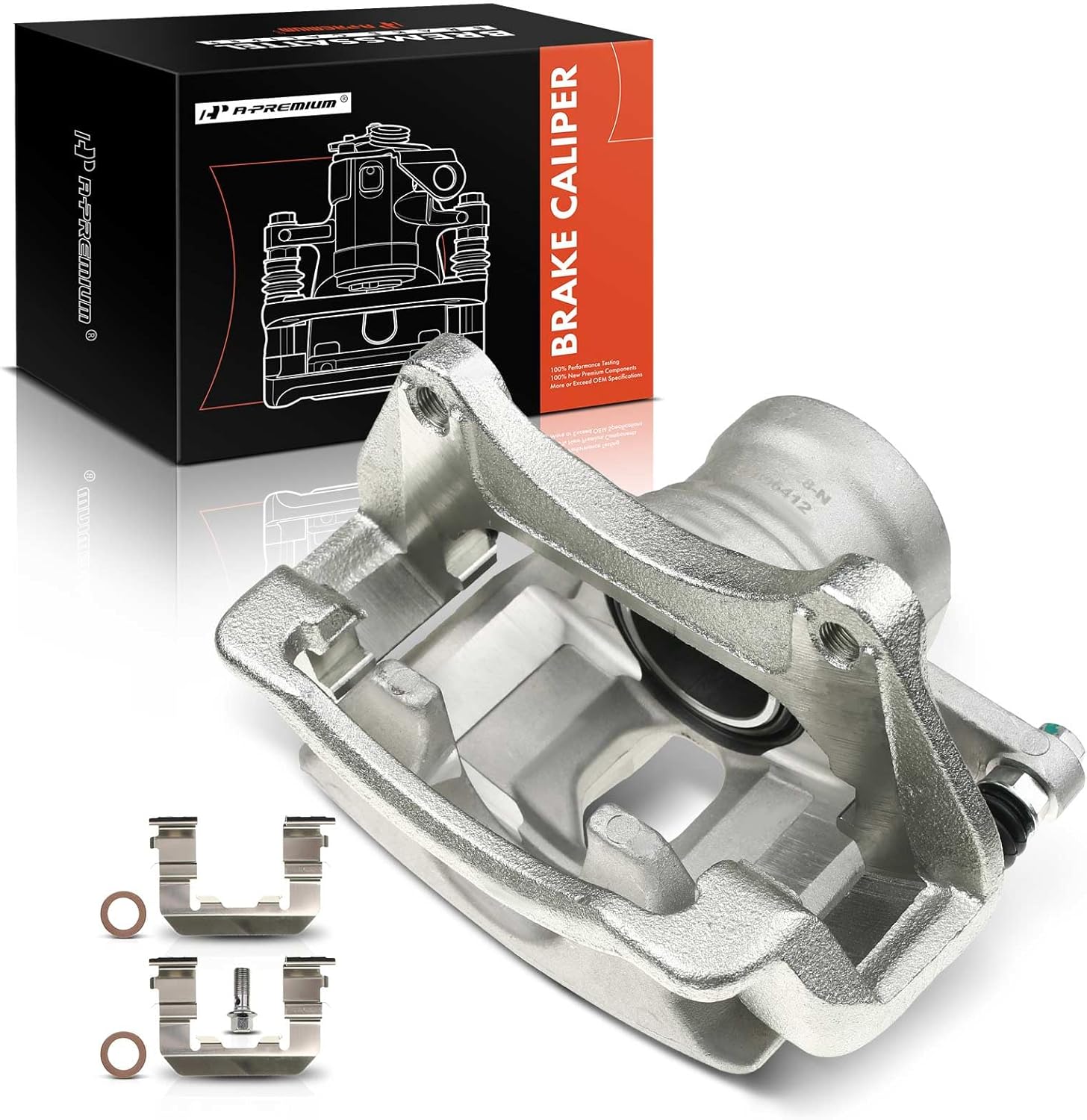 A-Premium Disc Brake Caliper Assembly with Bracket Compatible with Select Kia Models - Optima 2011-2015, L4 2.0L/L4 2.4L - Front Left Driver Side