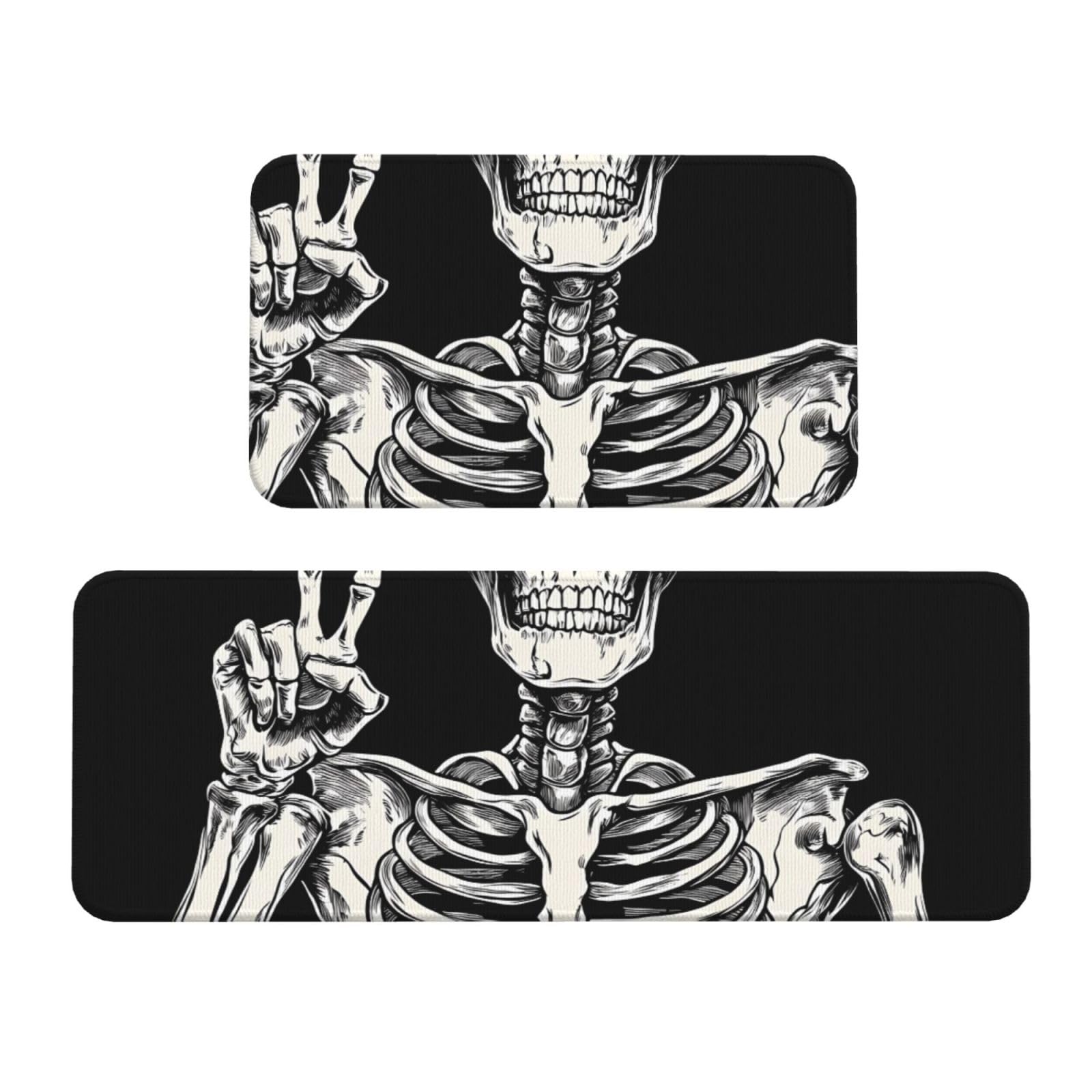 Tapetes de cocina decorativos de calaveras para llenar de comodidad y estilo moderno tu hogar