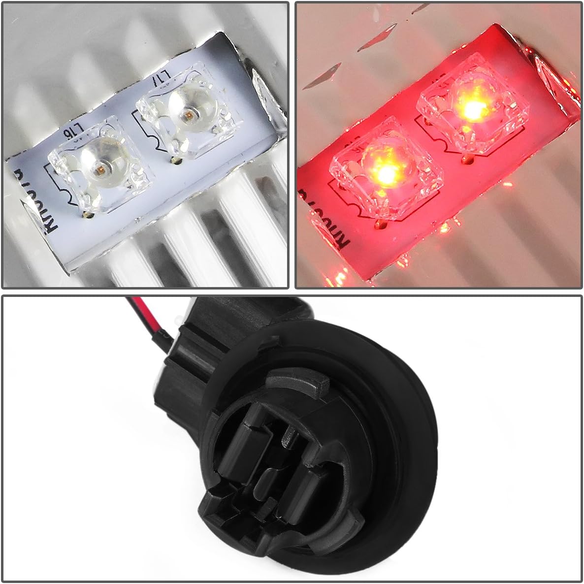 Auto Dynasty Tail Lights Compatible with 2000-2006 Chevy Tahoe Suburban 1500 2500 GMC Yukon XL 1500 2500, Full LED Brake Tail Lamps, Driver and Passengers, Chrome Housing Clear Lens