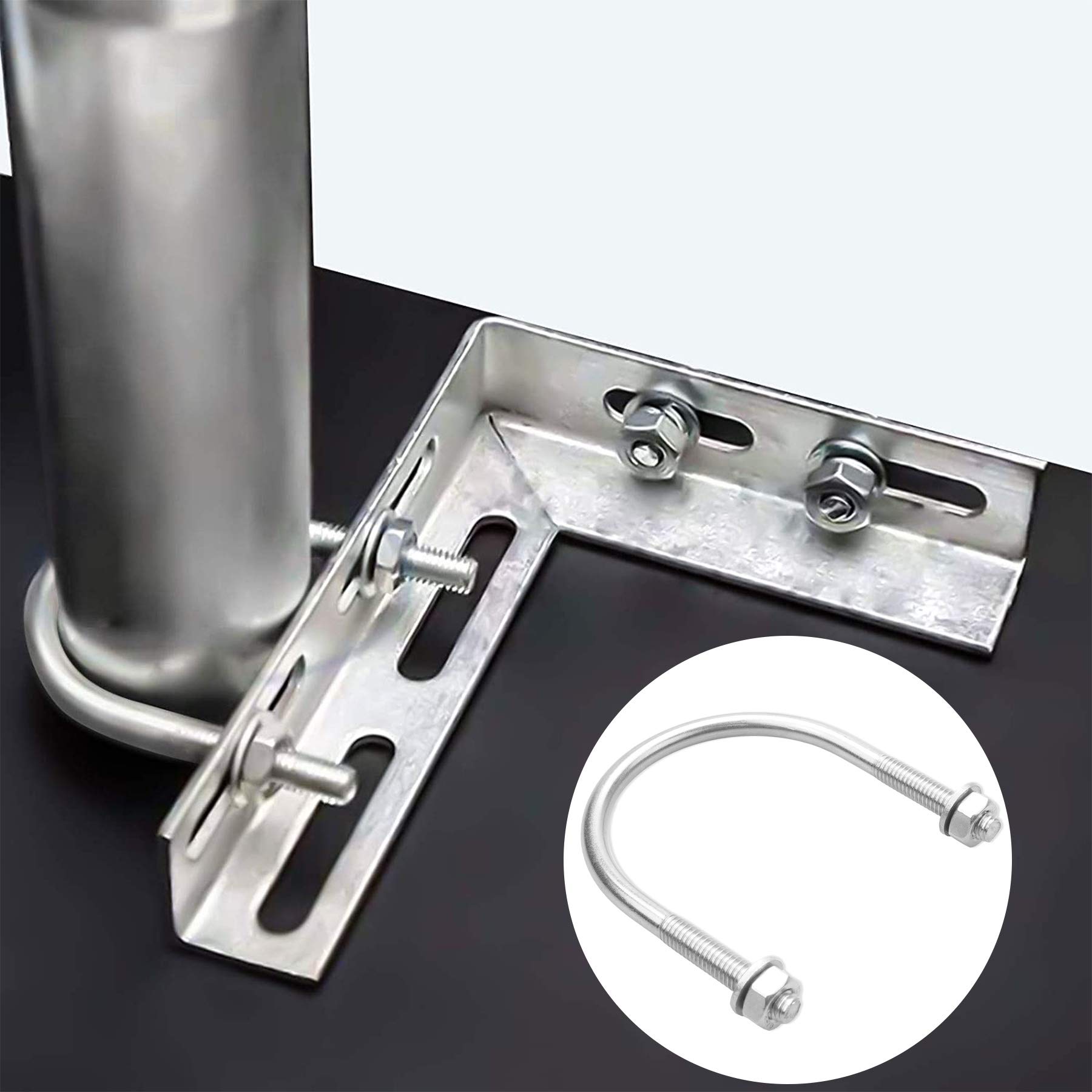 6 Bulloni A U M6x51mm In Acciaio Inox - Con Dadi E Rondelle Per Fissaggi - Foto 11