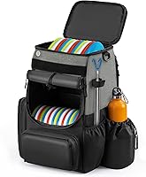 unihimal Disc Golf Backpack: 26+ Disc Capacity, Insulated Cooler, Heavy Duty 600D Polyester, Lightweight Durable Bag for Pros