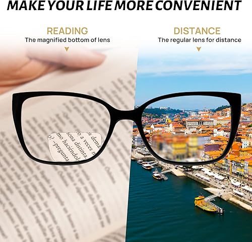 Miniatura 3 de OCCI CHIARI Lentes de lectura bifocales para mujer, a la moda, grandes ojos de gato, luz azul, lectores 1.0 1.5 2.0 2.5 3.0 3.5